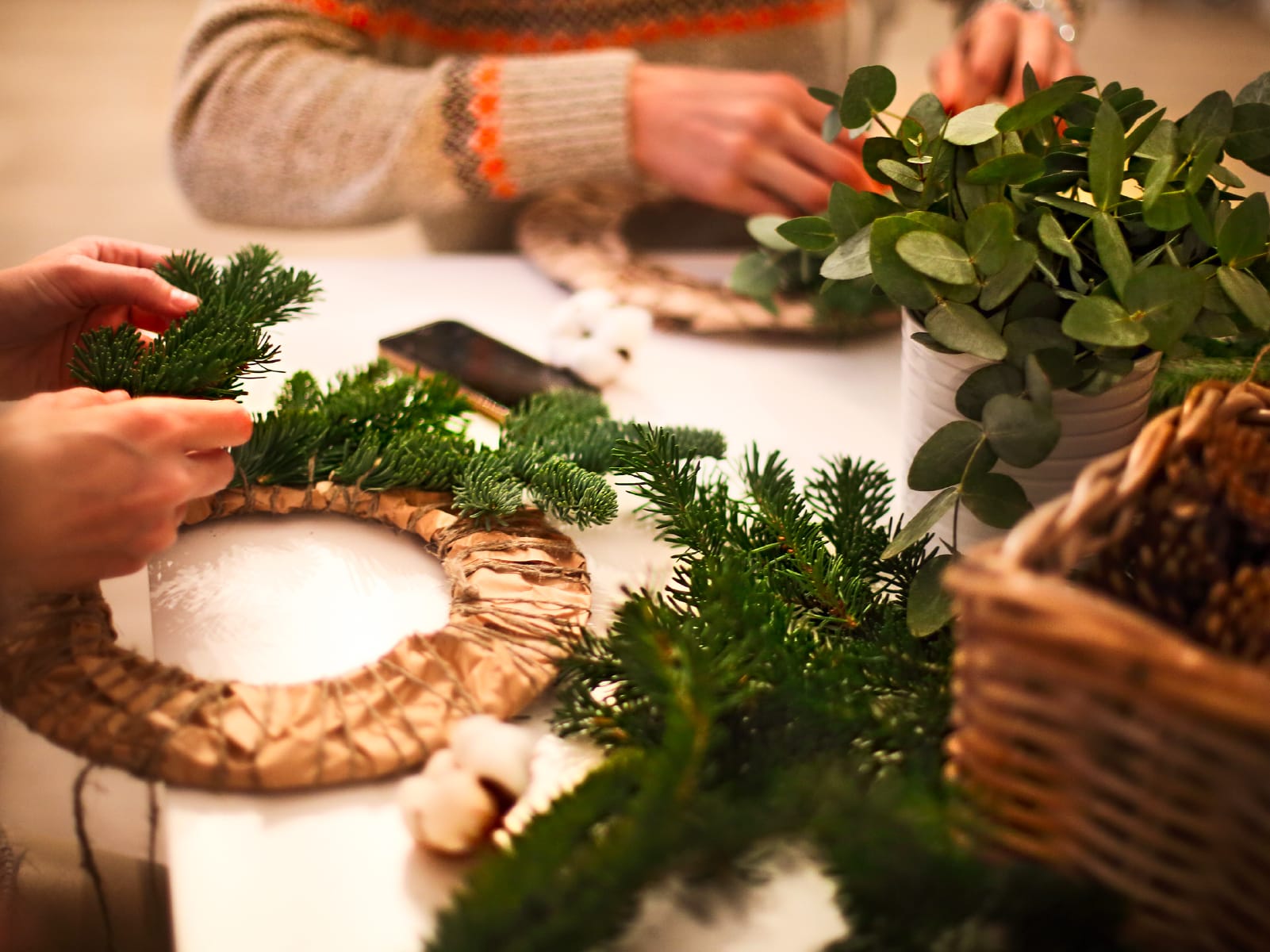 Wreath Making at the Steamboat Inn Carsethorn